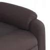 Sötétbarna szövet dönthető masszázsfotel