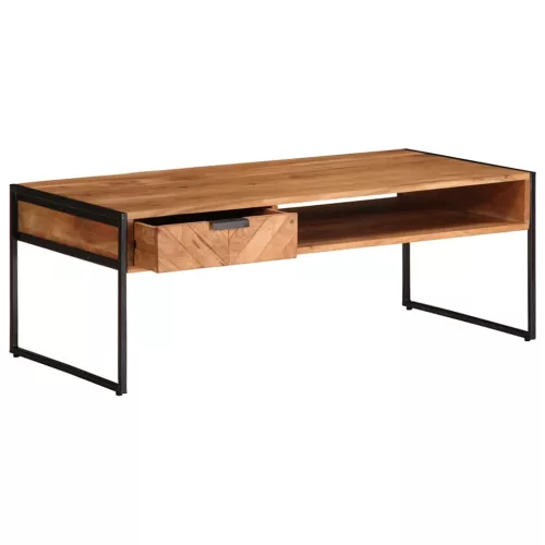 Tömör akácfa dohányzóasztal 110 x 55 x 40 cm