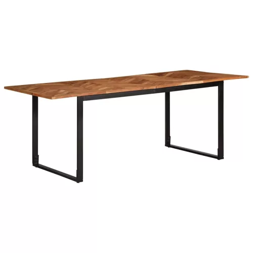 Tömör akácfa étkezőasztal 200 x 100 x 75 cm