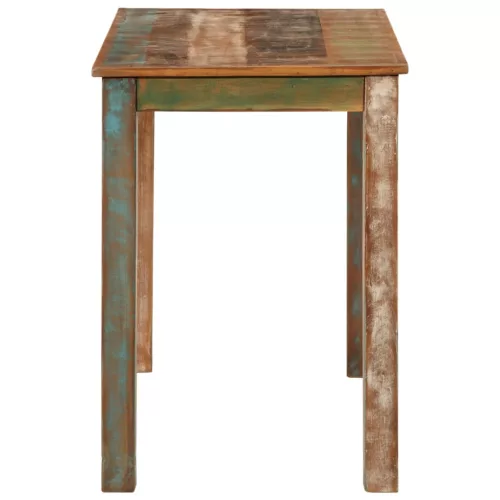 Tömör újrahasznosított fa étkezőasztal 110 x 55 x 76 cm