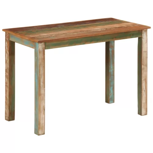 Tömör újrahasznosított fa étkezőasztal 110 x 55 x 76 cm