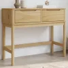 FLORO viaszbarna tömör fenyőfa tálalóasztal 89,5 x 36,5 x 73 cm