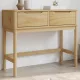 FLORO viaszbarna tömör fenyőfa tálalóasztal 89,5 x 36,5 x 73 cm
