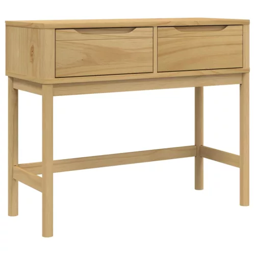 FLORO viaszbarna tömör fenyőfa tálalóasztal 89,5 x 36,5 x 73 cm