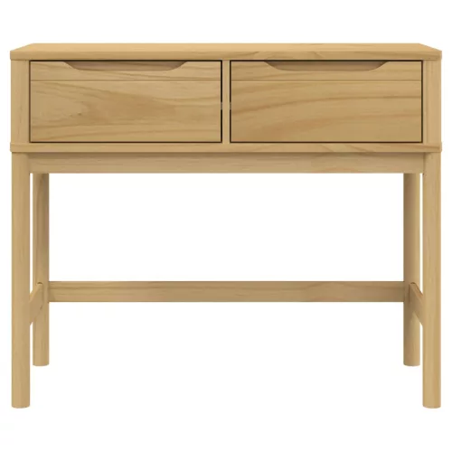 FLORO viaszbarna tömör fenyőfa tálalóasztal 89,5 x 36,5 x 73 cm