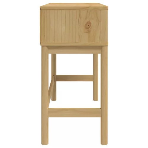 FLORO viaszbarna tömör fenyőfa tálalóasztal 89,5 x 36,5 x 73 cm