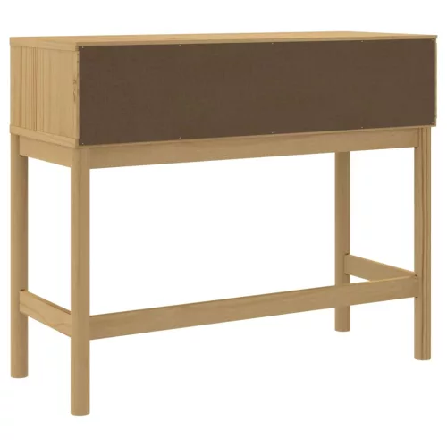 FLORO viaszbarna tömör fenyőfa tálalóasztal 89,5 x 36,5 x 73 cm