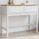FLORO fehér tömör fenyőfa tálalóasztal 89,5 x 36,5 x 73 cm