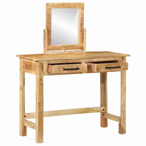 Öltözködőasztal fiókkal Barna 100 x 40 x 120 cm Tömör mangófa