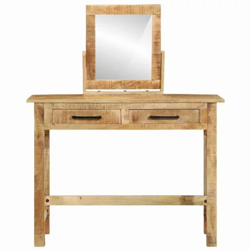 Öltözködőasztal fiókkal Barna 100 x 40 x 120 cm Tömör mangófa