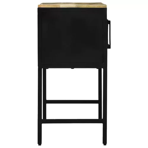 Konzolasztal fiókkal Barna 100 x 35 x 70 cm tömör mangófa