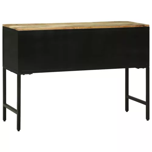 Konzolasztal fiókkal Barna 100 x 35 x 70 cm tömör mangófa