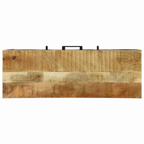 Konzolasztal fiókkal Barna 100 x 35 x 70 cm tömör mangófa