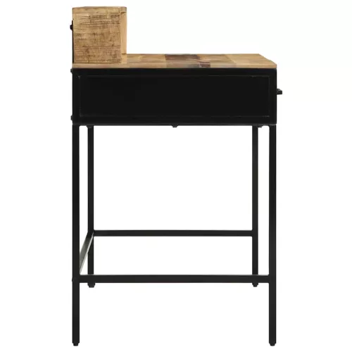 Konzolasztal fiókkal Barna 100 x 55 x 75 cm Tömör mangófa
