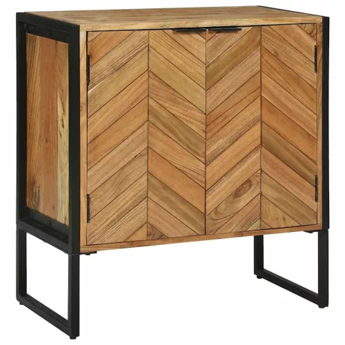 Oldalszekrény Barna 70 x 35 x 75 cm Tömör akácfa