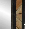 Tükör tükörrel Fekete és Barna 50 x 2 x 50 cm Tömör Fa Akácia