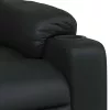 Fekete műbőr dönthető fotel