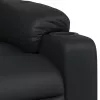 Fekete műbőr dönthető masszázsfotel