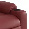 Bordó műbőr dönthető masszázsfotel
