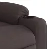 Sötétbarna szövet dönthető fotel