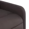 Sötétbarna szövet dönthető fotel