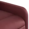 Bordó műbőr dönthető masszázsfotel