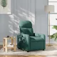 Sötétzöld szövet dönthető fotel