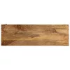 Barna tömör mangófa és vas konzolasztal 110 x 35 x 76 cm