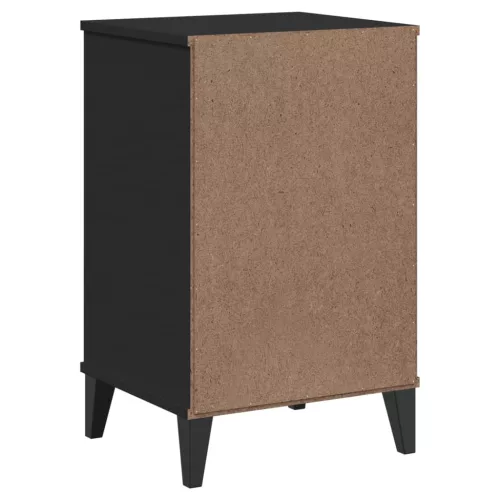 VIKEN fekete szerelt fa éjjeliszekrény
