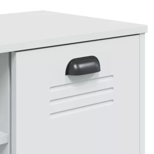 VIKEN fehér szerelt fa cipőtároló pad 106 x 35 x 45 cm