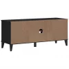 VIKEN fekete szerelt fa cipőtároló pad 106 x 35 x 45 cm