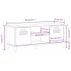VIKEN antracitszürke szerelt fa cipőtároló pad 106 x 35 x 45 cm