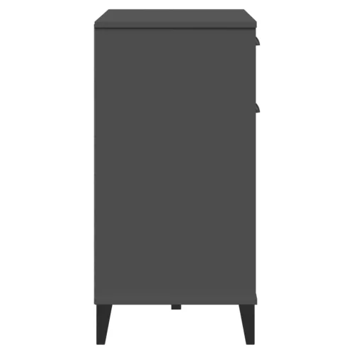 VIKEN antracitszürke szerelt fa tálalószekrény 80 x 40 x 80 cm