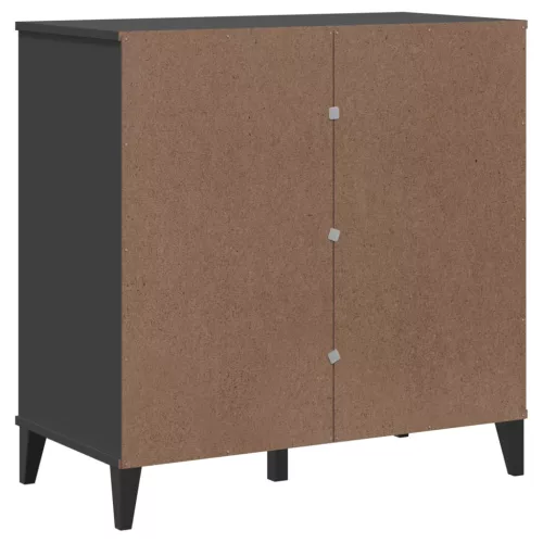 VIKEN antracitszürke szerelt fa tálalószekrény 80 x 40 x 80 cm