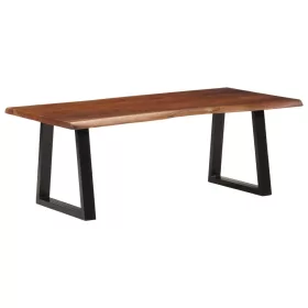 Mézbarna tömör akácfa dohányzóasztal 110 x 55 x 40 cm