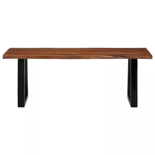 Mézbarna tömör akácfa dohányzóasztal 110 x 55 x 40 cm