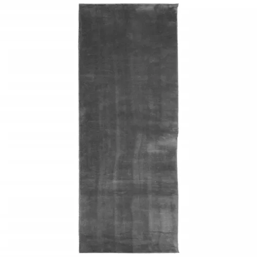 HUARTE antracit rövid szálú puha és mosható szőnyeg 80 x 200 cm