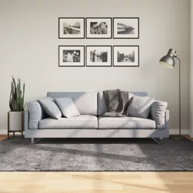   HUARTE antracit rövid szálú puha és mosható szőnyeg 160x230 cm