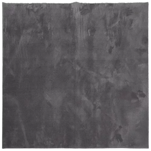 HUARTE antracit rövid szálú puha és mosható szőnyeg 200x200 cm