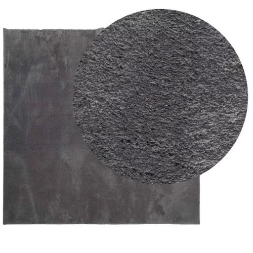 HUARTE antracit rövid szálú puha és mosható szőnyeg 240x240 cm