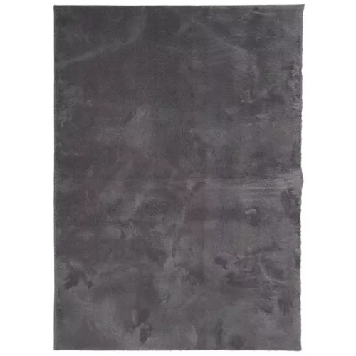 HUARTE antracit rövid szálú puha és mosható szőnyeg 240x340 cm