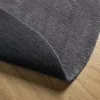 HUARTE antracit rövid szálú puha és mosható szőnyeg Ø 100 cm