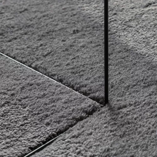 HUARTE antracit rövid szálú puha és mosható szőnyeg Ø 100 cm