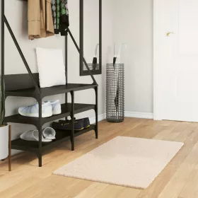   HUARTE bézs rövid szálú puha és mosható szőnyeg 60 x 110 cm