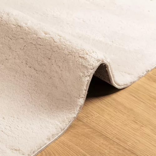 HUARTE bézs rövid szálú puha és mosható szőnyeg 80 x 200 cm