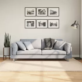   HUARTE bézs rövid szálú puha és mosható szőnyeg 140 x 200 cm