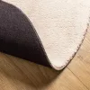 HUARTE bézs rövid szálú puha és mosható szőnyeg Ø 100 cm