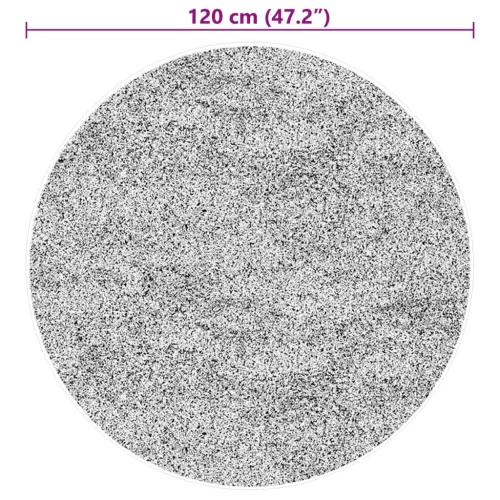 HUARTE bézs rövid szálú puha és mosható szőnyeg Ø 120 cm