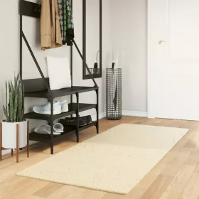   HUARTE krémszínű rövid szálú puha és mosható szőnyeg 80x200 cm