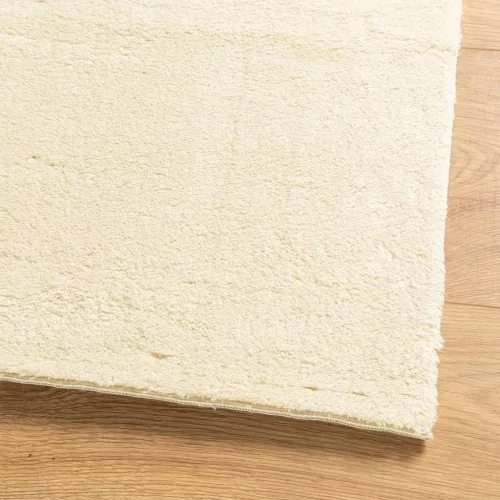 HUARTE krémszínű rövid szálú puha és mosható szőnyeg 80x200 cm